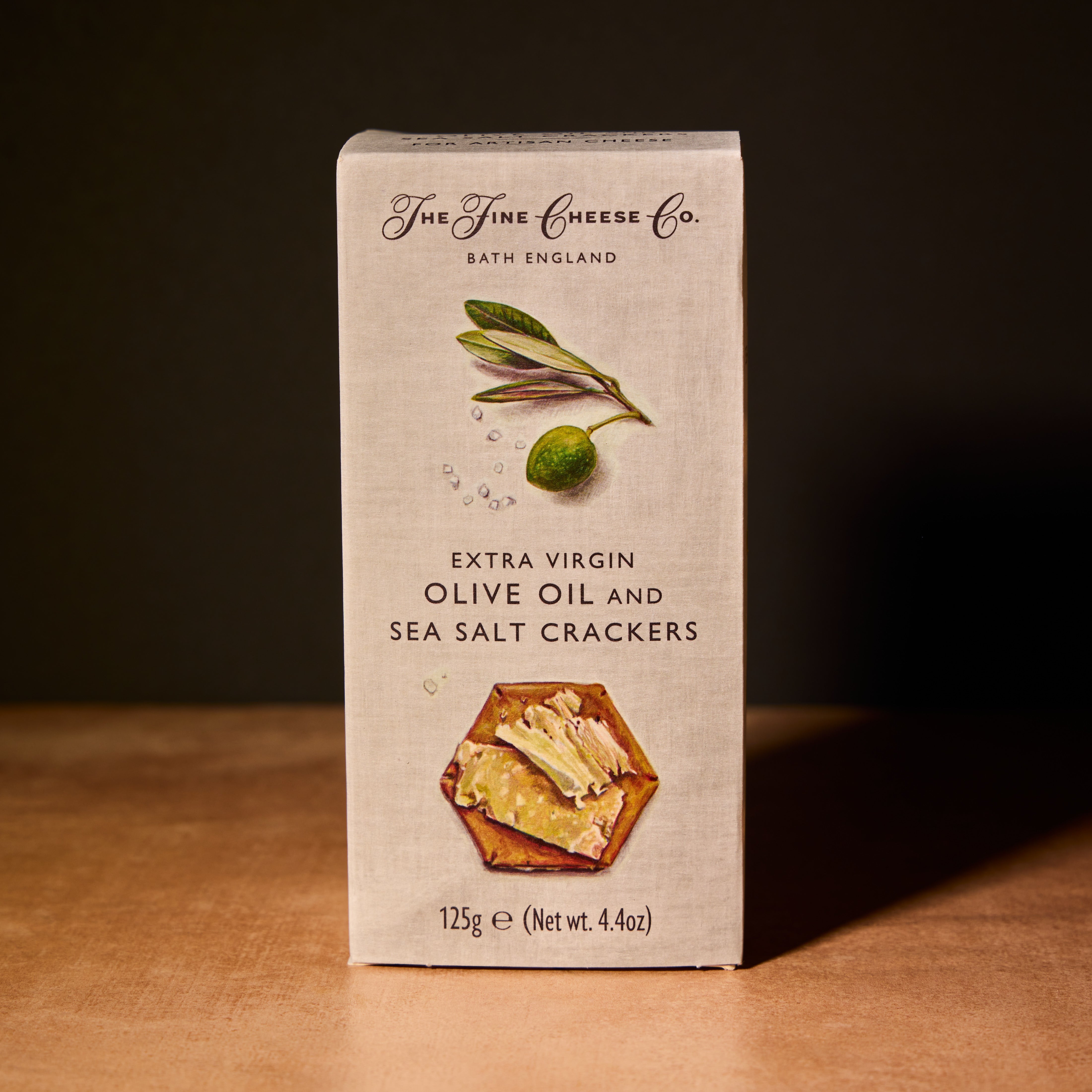 Fine Cheese Co. extra virgin olive oil and sea salt crackers, 125g